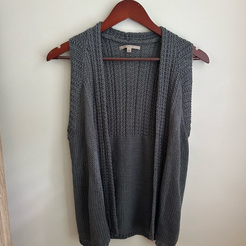 Gray/Blue Knit GAP Sweater Vest